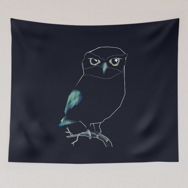 Item preview, The Blue Owl and the Night designed and sold by CaterinaFrn.