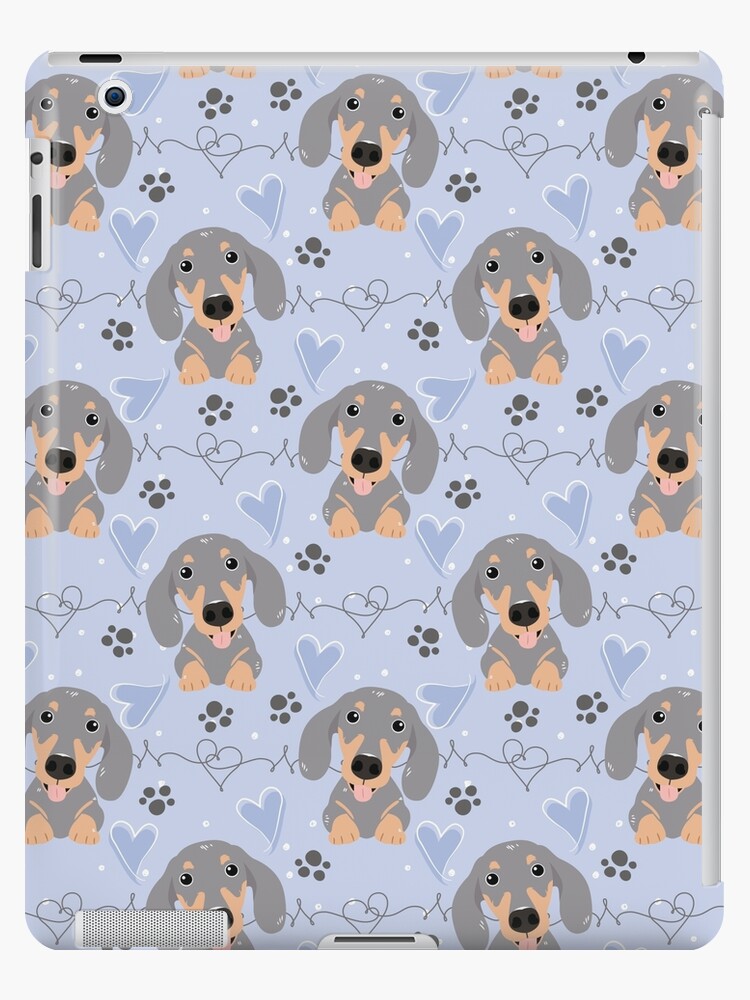 Happy Dachshund Sausage Dogs Pet Mat for Sale by Lulupainting