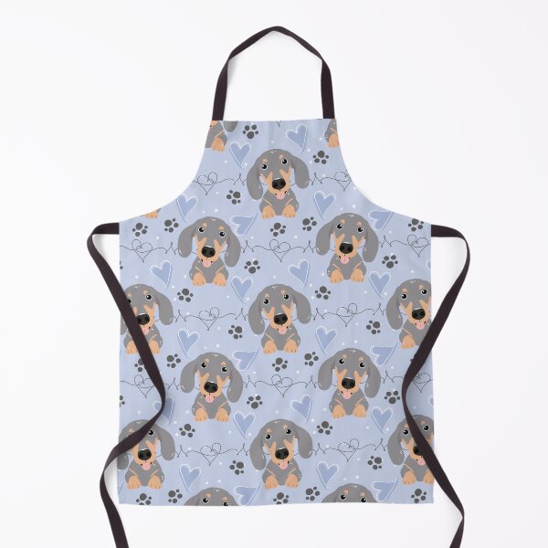 Item preview, LOVE Blue Tan Dachshund Sausage Dog designed and sold by Lulupainting.