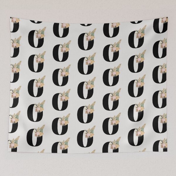 Item preview, letter o floral designed and sold by LU NA.