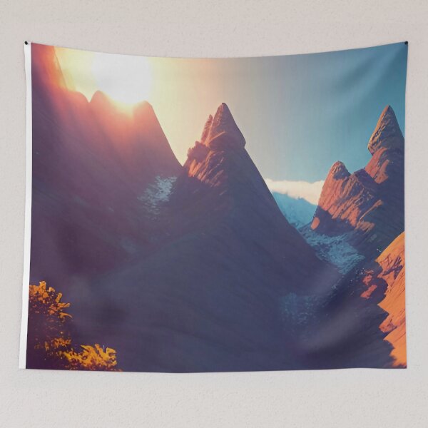 Item preview, mountains at dawn designed and sold by OverAltruist.