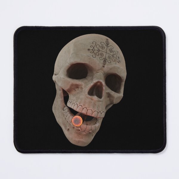 Item preview, Papa Legba's Veve Skull with sigar designed and sold by AbundanceGuy.