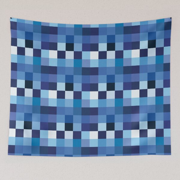 Item preview, Squares: Shades of Azure designed and sold by Pavnud.