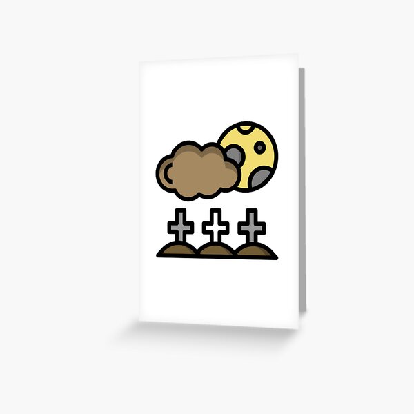 Item preview, Moon over graveyard designed and sold by kattilako.