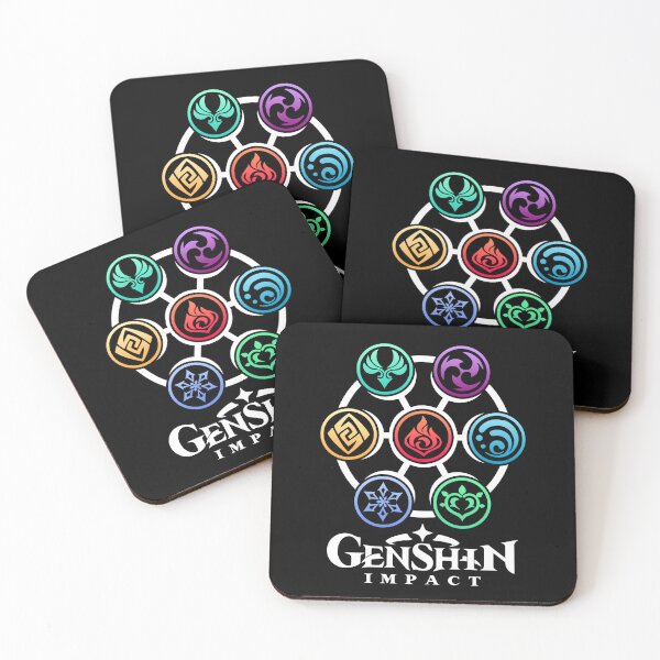 Item preview, Genshin Impact Elements Design designed and sold by T-TEES Clothing.