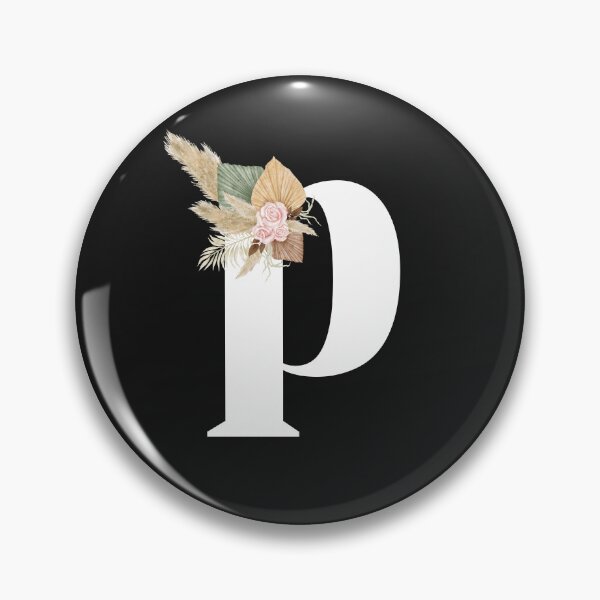 Item preview, letter p floral designed and sold by LU NA.