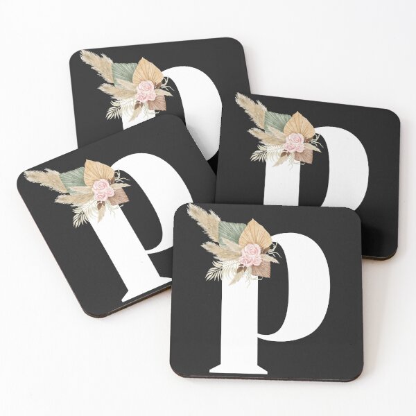 Item preview, letter p floral designed and sold by LU NA.