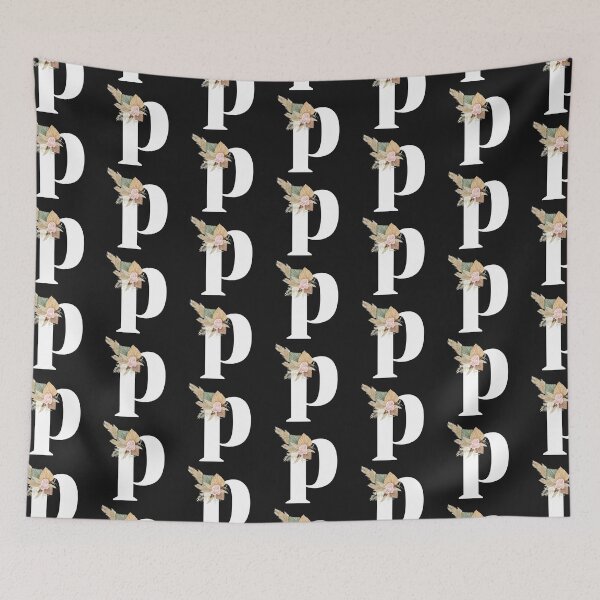 Item preview, letter p floral designed and sold by LU NA.