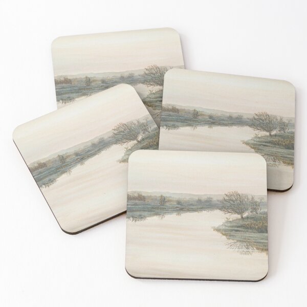 Item preview, KING SEGEMORES DRAIN, SOMERSET ENGLAND ON A MISTY MORNING designed and sold by Mackenzie Moulton International Artist .