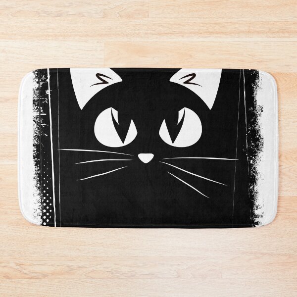 Item preview, Black Cat White Eyes Miaow designed and sold by tanabe.