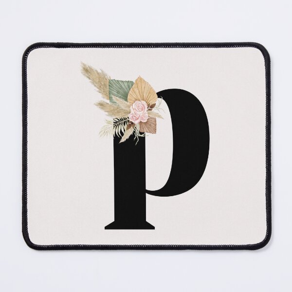 Item preview, letter p floral designed and sold by LU NA.