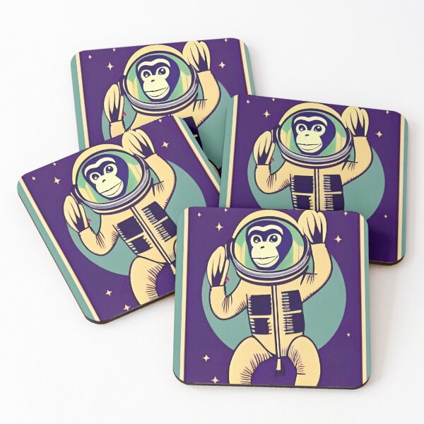 Item preview, monkey cosmonaut designed and sold by OverAltruist.