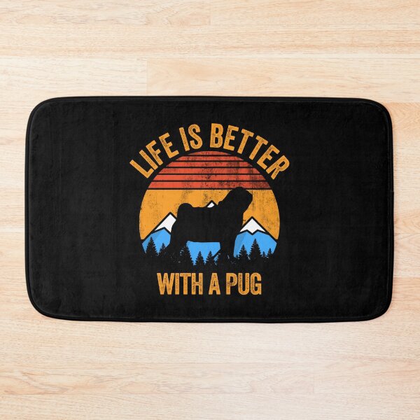 Item preview, Better With A Pug Vintage Gift designed and sold by Guarddogdrive.