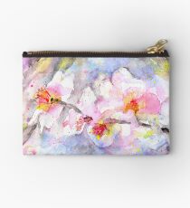 Cherry Blossom In Watercolour Zipper Pouch