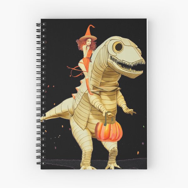 Item preview, Witch Riding Dino on Halloween designed and sold by joanaoberg.