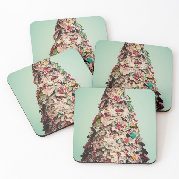 Item preview, Popart Christmas Tree made of Newspaper Snippets designed and sold by XmasPatterns.
