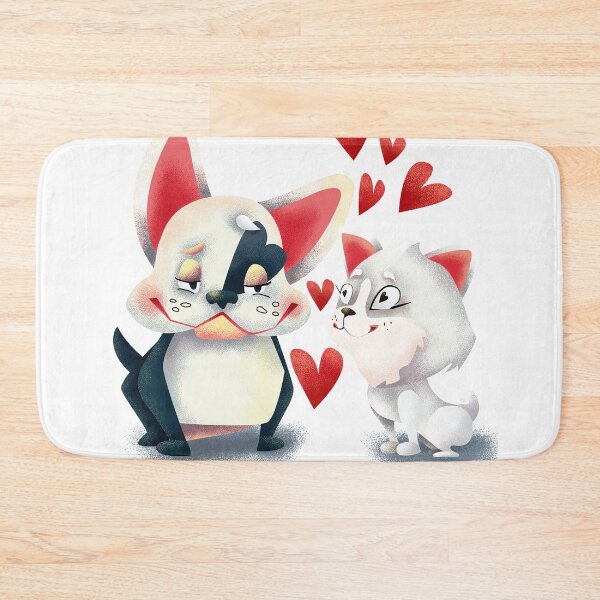 Item preview, Bull Baby Dog Funny Heart Valentines I love Dogs  designed and sold by tanabe.