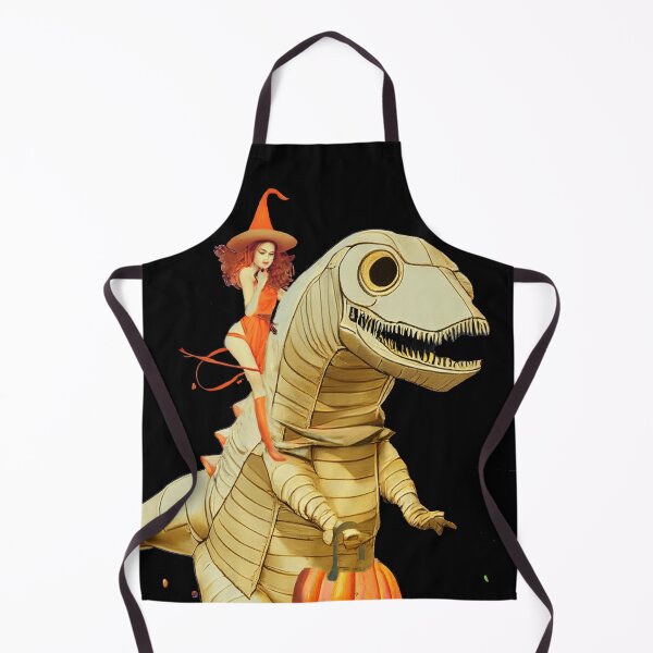 Item preview, Witch Riding Dino on Halloween designed and sold by joanaoberg.
