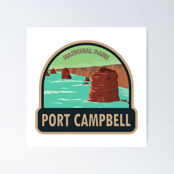Item preview, Port Campbell National Park Australia Badge designed and sold by KrisSidDesigns.