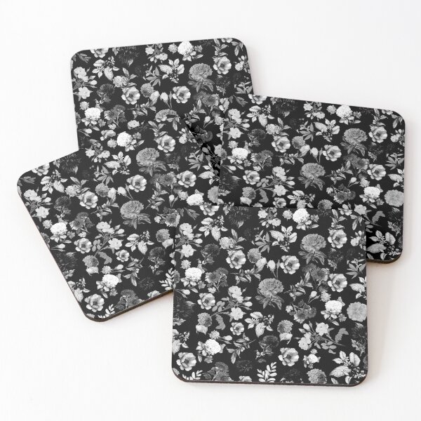 Item preview, Black And White Floral Pattern designed and sold by MakeitMelo.