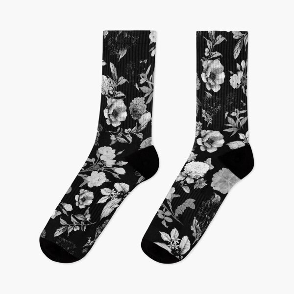 Item preview, Black And White Floral Pattern designed and sold by MakeitMelo.