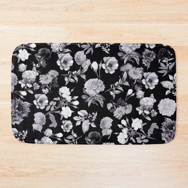 Item preview, Black And White Floral Pattern designed and sold by MakeitMelo.
