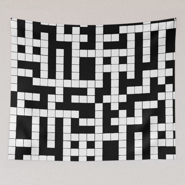 Item preview, Black and White Crossword Pattern designed and sold by kapotka.