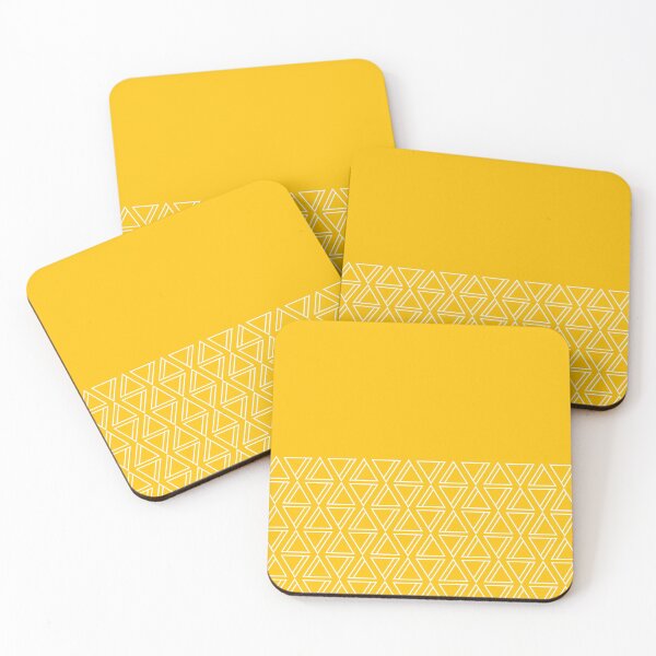 Item preview, Geo Lines (Yellow & White) designed and sold by Blue-Banana.