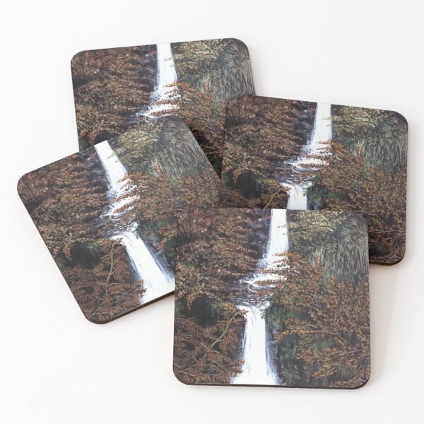 Item preview, Watersmeet Waterfall Lynmouth Devon England designed and sold by Mackenzie Moulton International Artist .