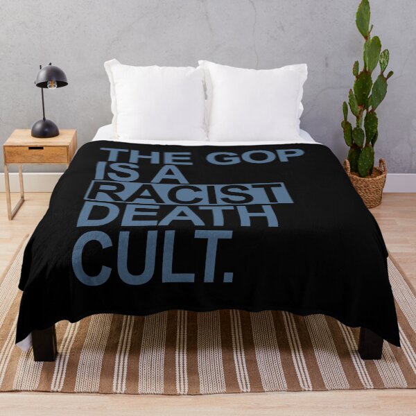 Item preview, The GOP is a racist death cult - blue gray designed and sold by Thelittlelord.
