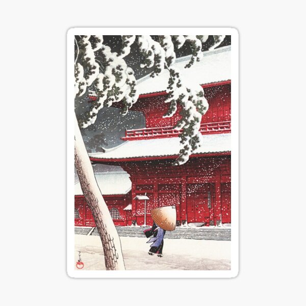 Item preview, Zojoji Temple in Shiba designed and sold by patriciajay.