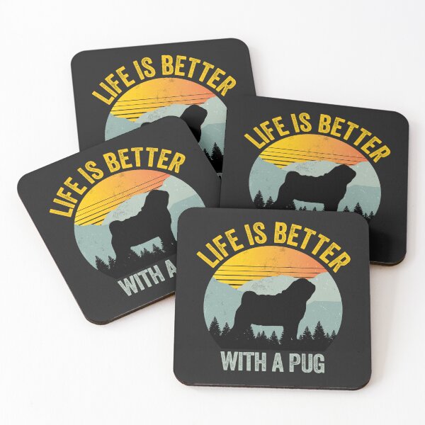 Item preview, Life Is Better With A Pug Summer Sun Gift designed and sold by Guarddogdrive.