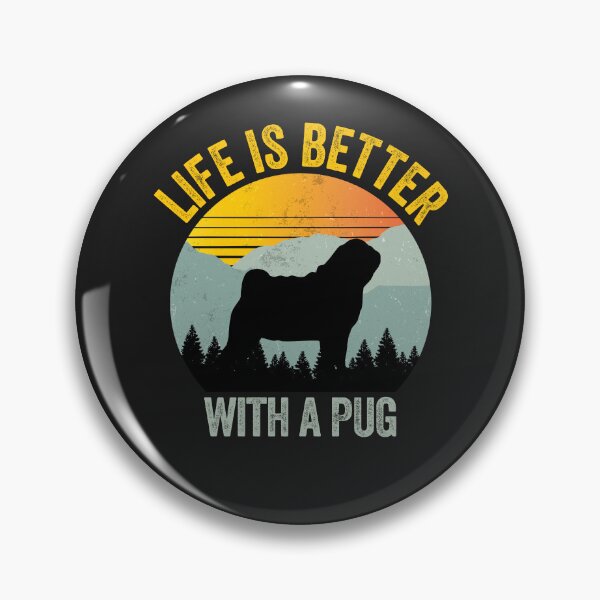 Item preview, Life Is Better With A Pug Summer Sun Gift designed and sold by Guarddogdrive.