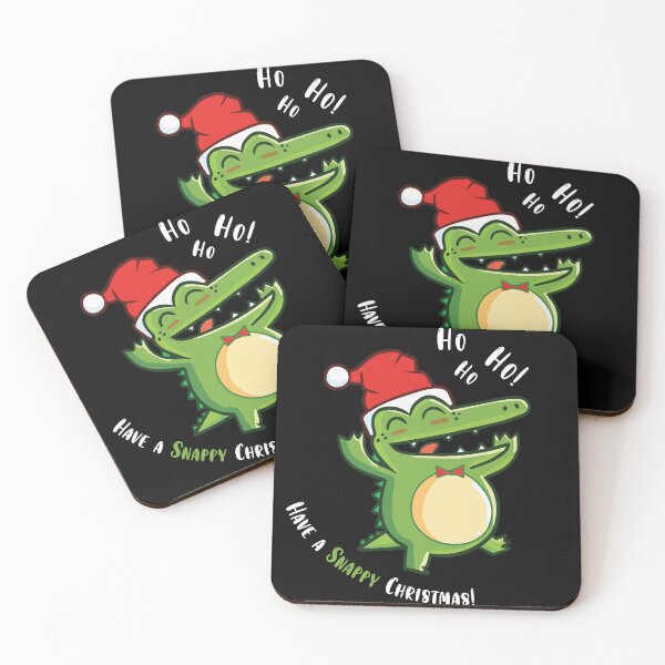 Item preview, Funny Cute Alligator With Santa's Hat Christmas Crocodile designed and sold by ryboxxdesign.