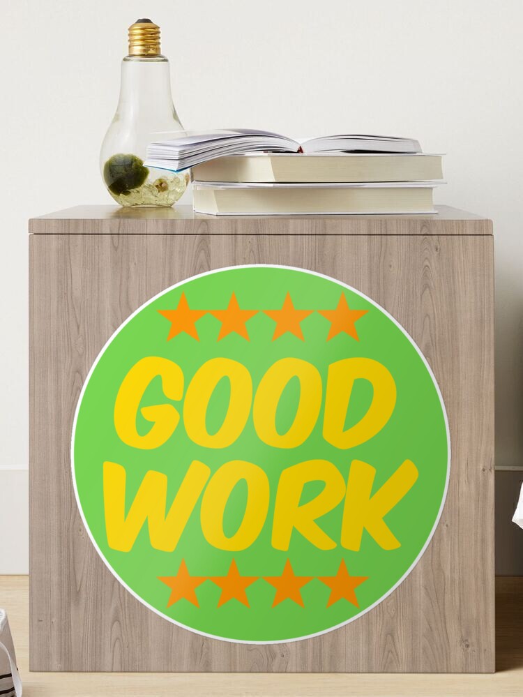 Good Work! Reward Stickers for Adults, Students Novelty Product