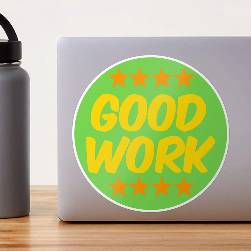 Good Work! Reward Stickers for Adults, Students Novelty Product