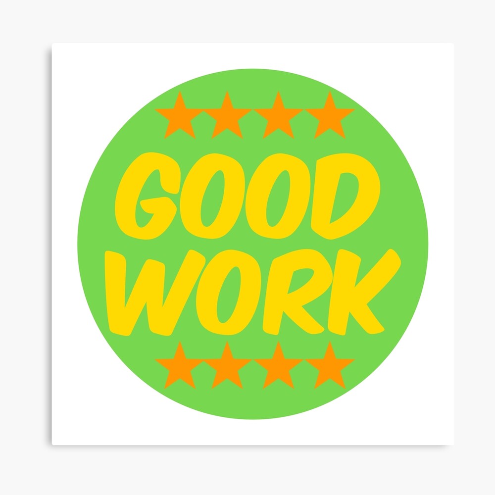 Way To Go! Reward Stickers for Adults, Students Novelty Product Sticker  for Sale by orangepieces