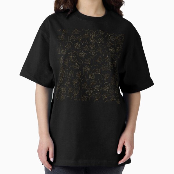 Item preview, Golden Minimal Art Floral Pattern designed and sold by MakeitMelo.