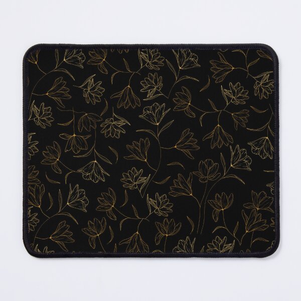 Item preview, Golden Minimal Art Floral Pattern designed and sold by MakeitMelo.