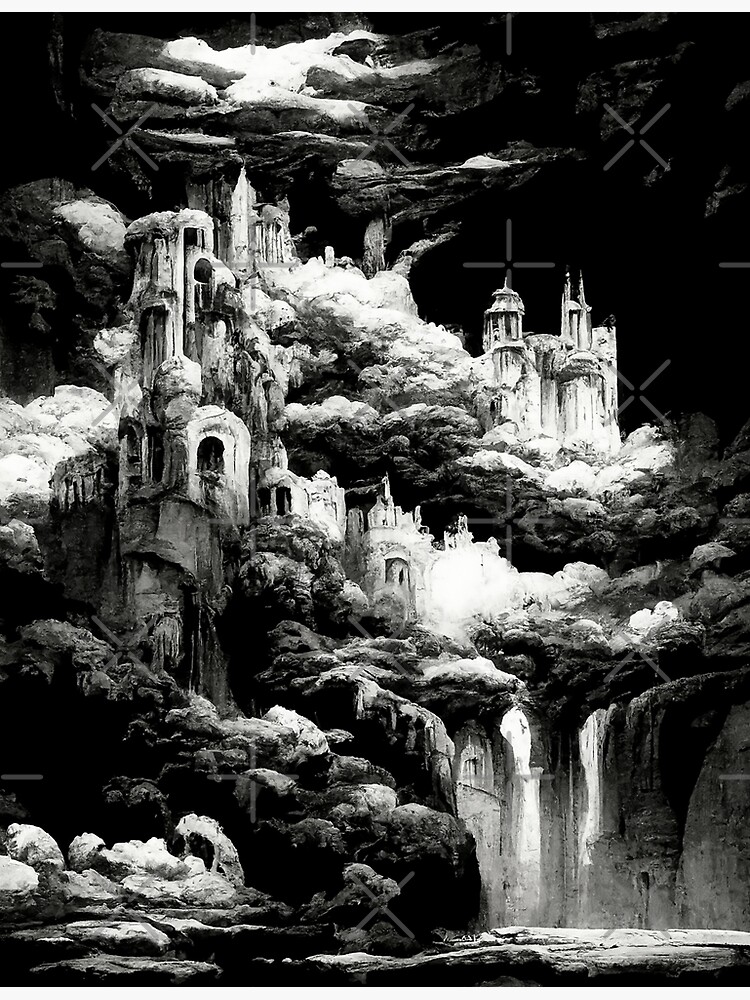 "Black And White Castles" Poster for Sale by TheHouseMaster Redbubble