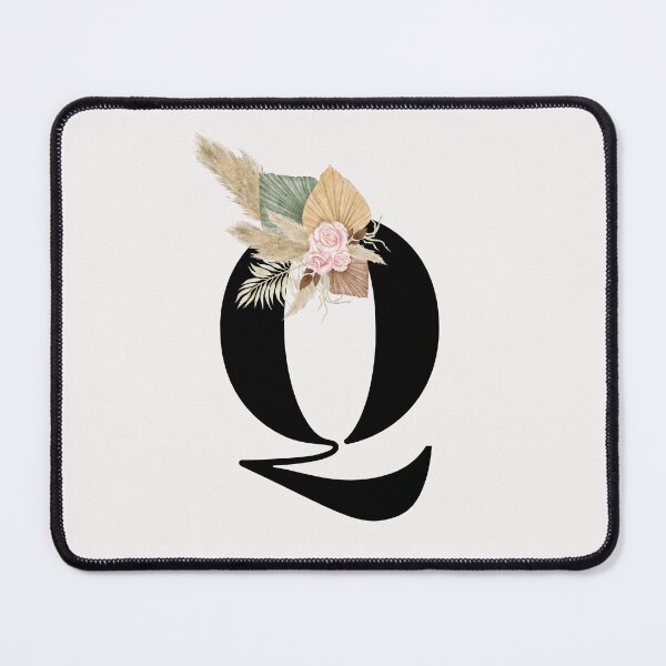 Item preview, letter q floral designed and sold by LU NA.