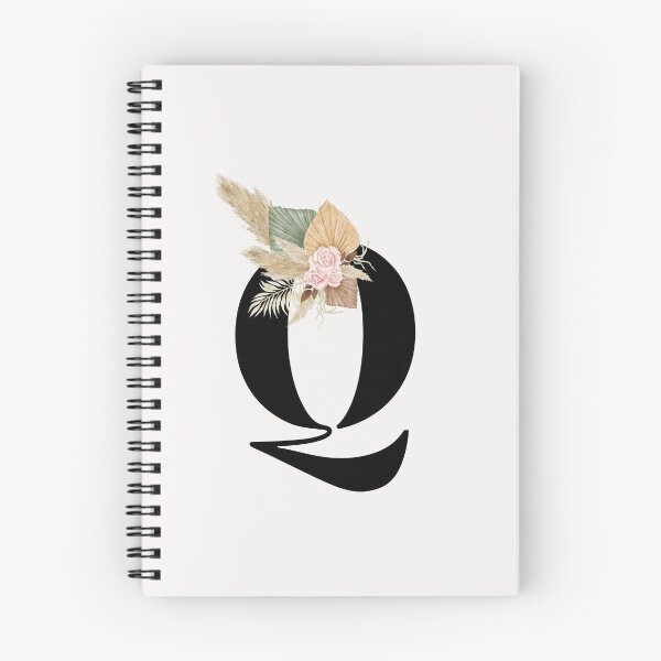 Item preview, letra q florales designed and sold by LU NA.