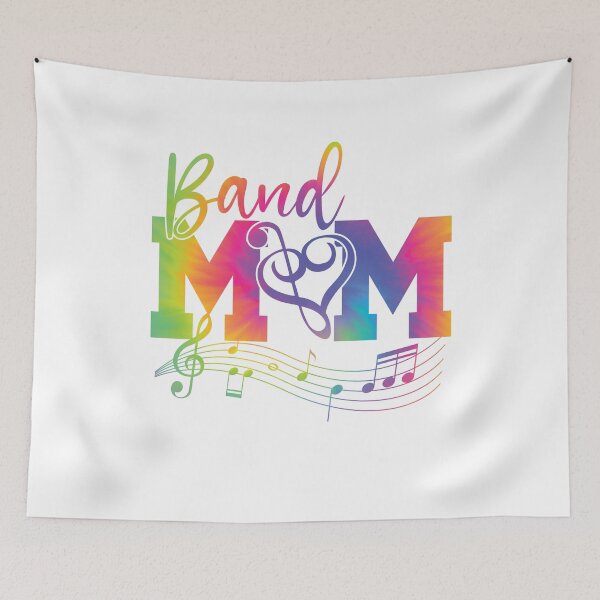 Item preview, Band Mom Tie Dye Music Notes  designed and sold by clothesy7.