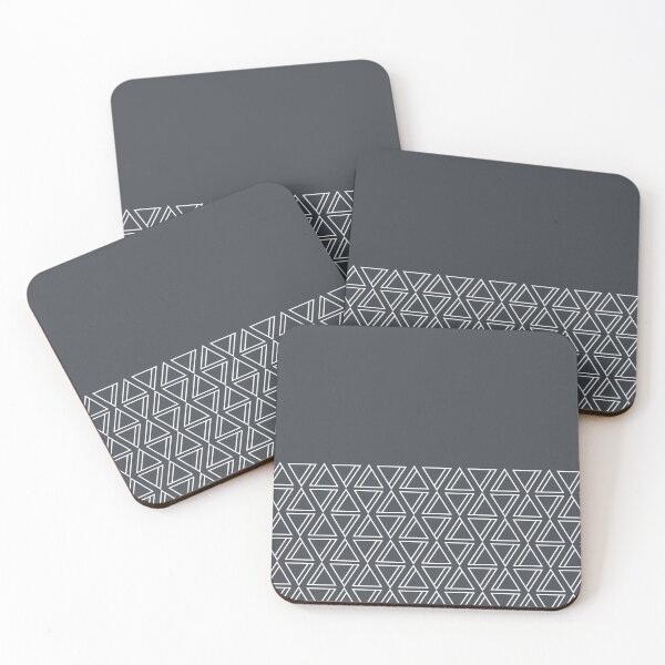 Item preview, Geo Lines (Grey & White) designed and sold by Blue-Banana.