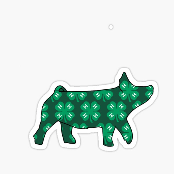 Item preview, 4-H pig Sticker designed and sold by kourtneyotte.