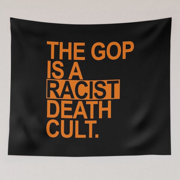 Item preview, The GOP is a racist death cult - prison orange designed and sold by Thelittlelord.