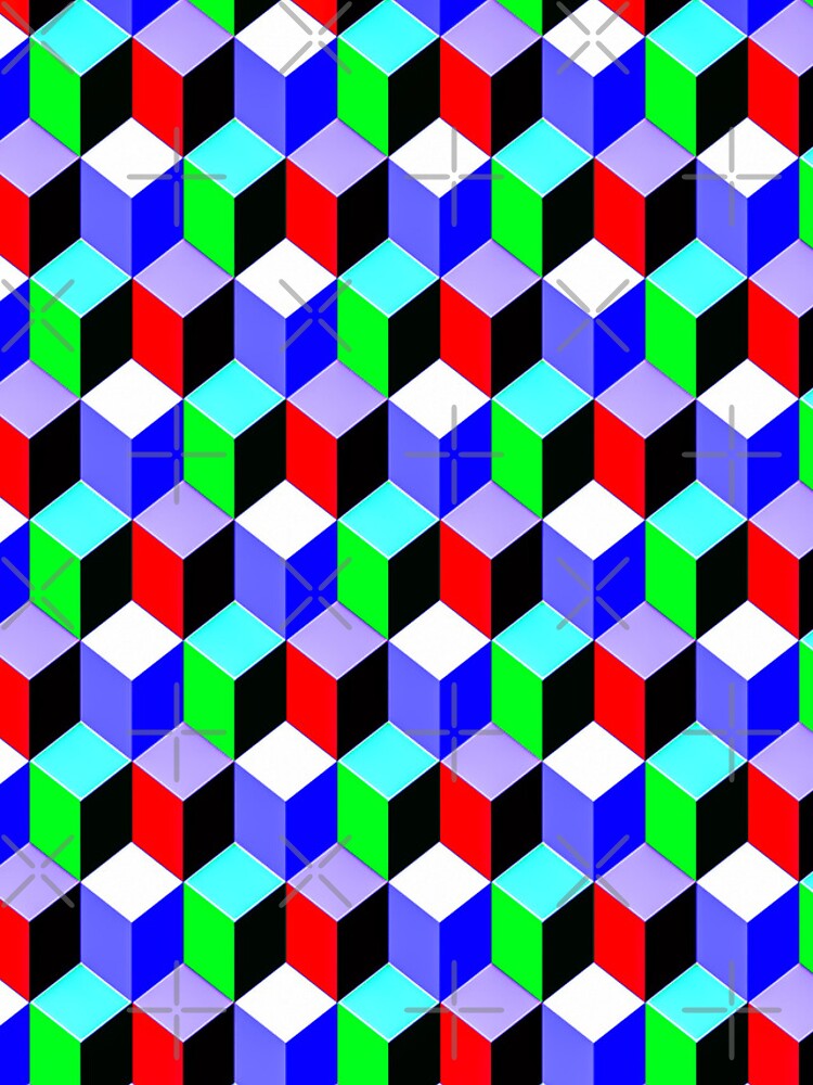 Thumbnail 4 of 4, iPhone Case, Color Combination Pattern, Retro Abstract Multi Color Pattern designed and sold by Mr-true-design.