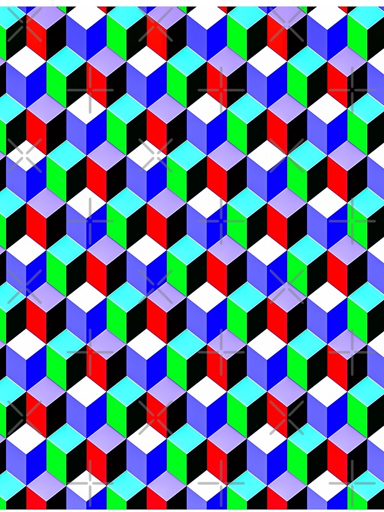 Thumbnail 4 of 4, Graphic T-Shirt, Color Combination Pattern, Retro Abstract Multi Color Pattern designed and sold by Mr-true-design.