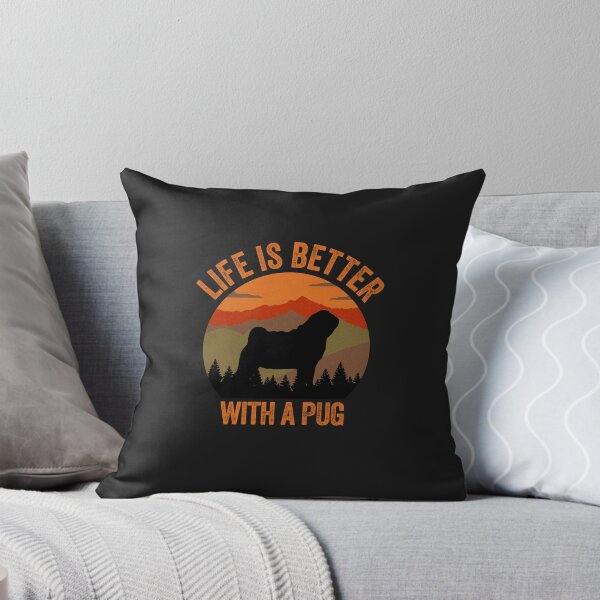 Item preview, Life Is Better With A Pug Country Gift designed and sold by Guarddogdrive.