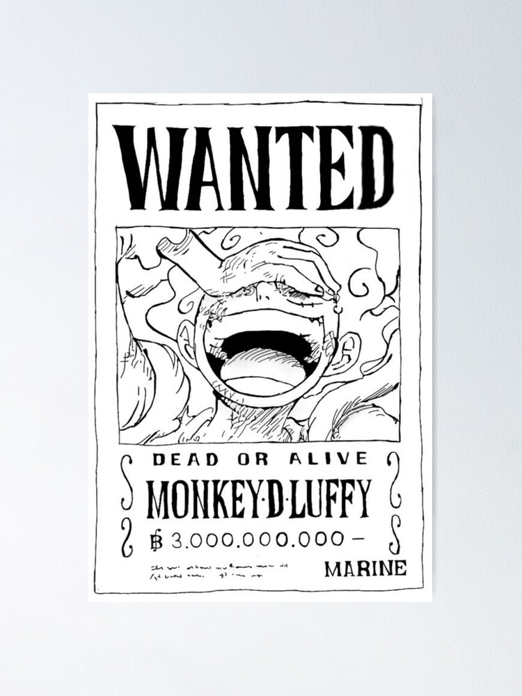 Luffy Wanted Bounty Poster for Sale by AnimesArt